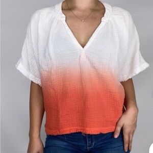 Young Fabulous & Broke, oversized, gauze, ombre shirt